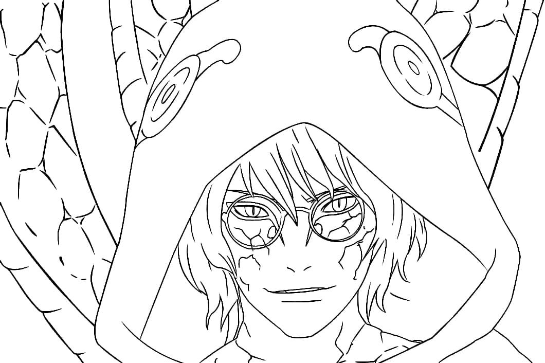 Coloriage Kabuto Yakushi 1