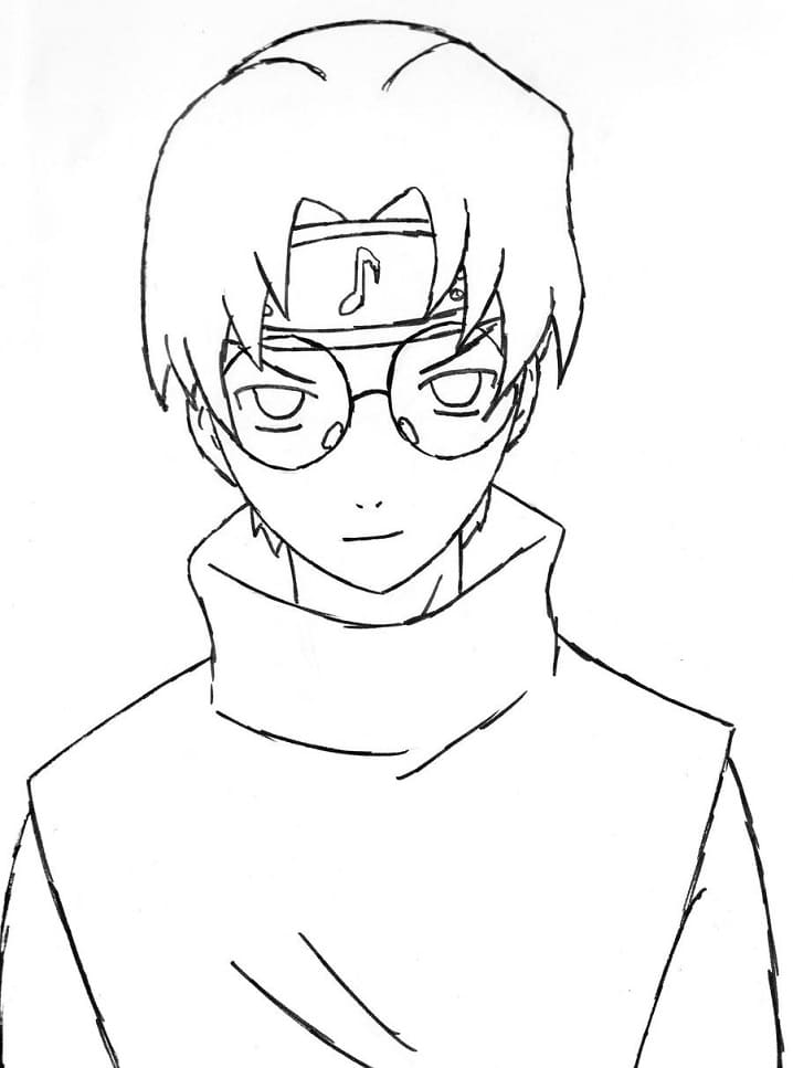 Coloriage Kabuto Yakushi 2