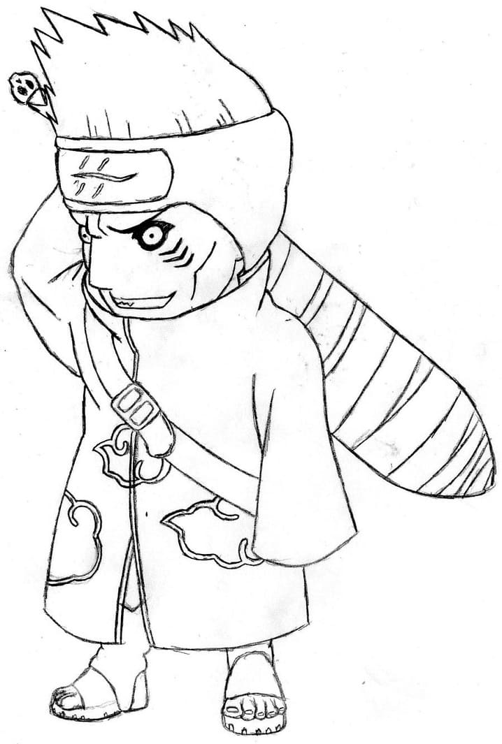 Coloriage Kisame Hoshigaki chibi