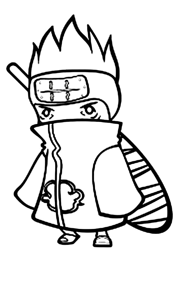 Coloriage Kisame Hoshigaki mignon