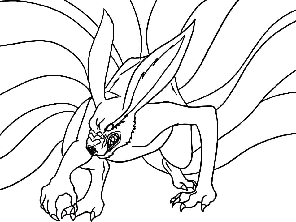 Coloriage Kyuubi Kurama