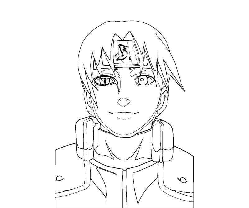 Coloriage le visage de Kabuto