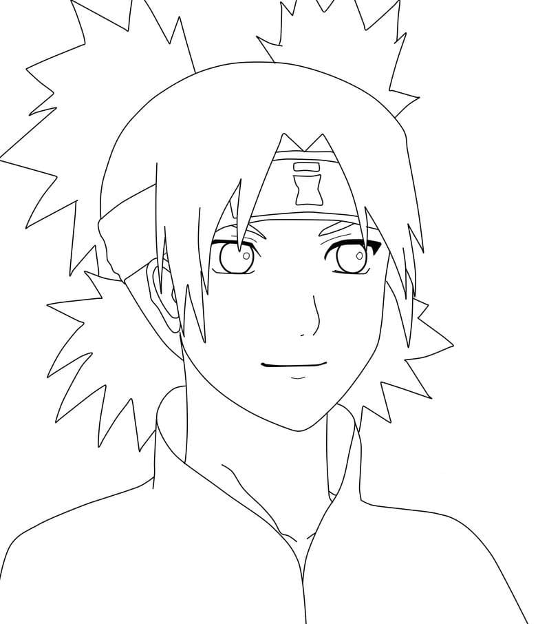 Coloriage Le visage de Temari