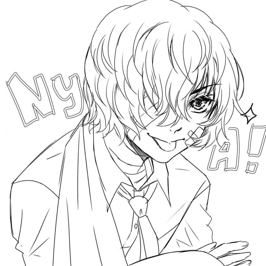 Coloriage Mignon Dazai