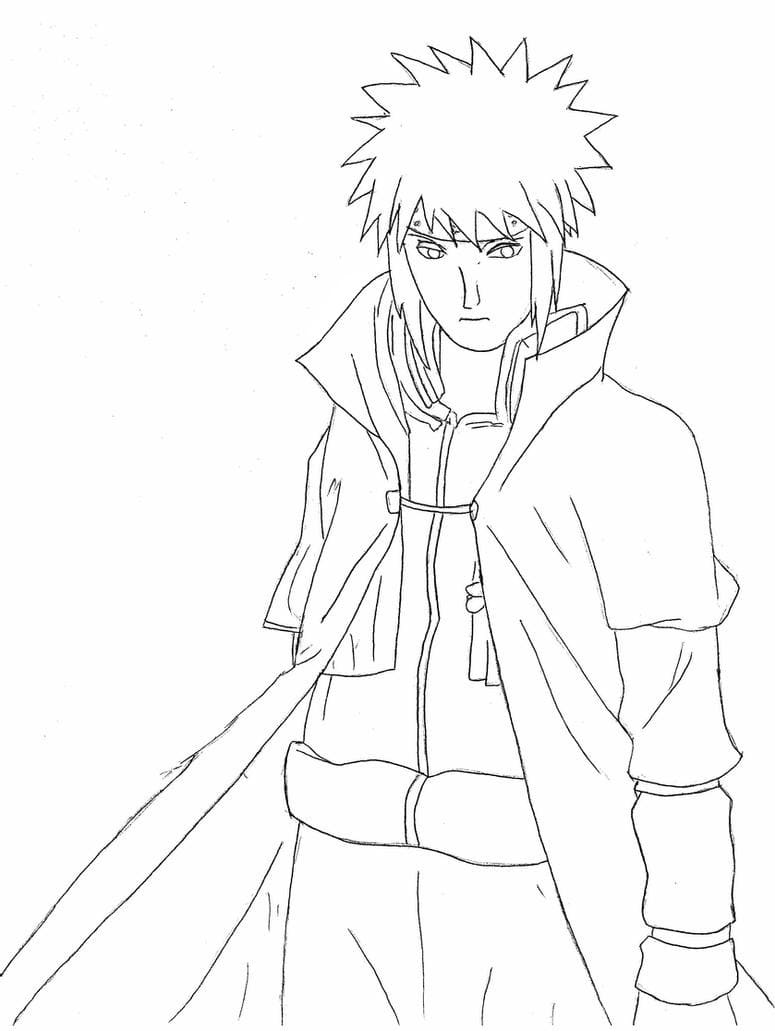 Coloriage Minato Namikaze de Naruto