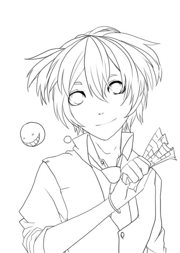 Coloriage Nagisa Mignonne