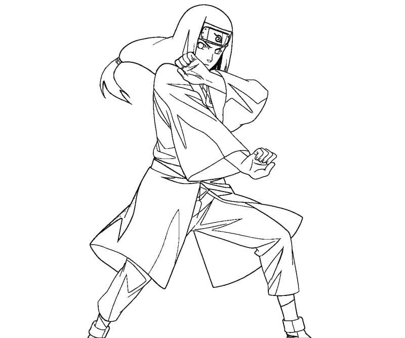 Coloriage Neji Hyûga cool