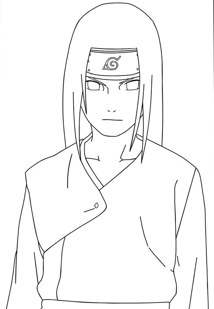 Coloriage Neji incroyable