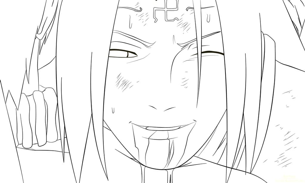 Coloriage Neji la mort