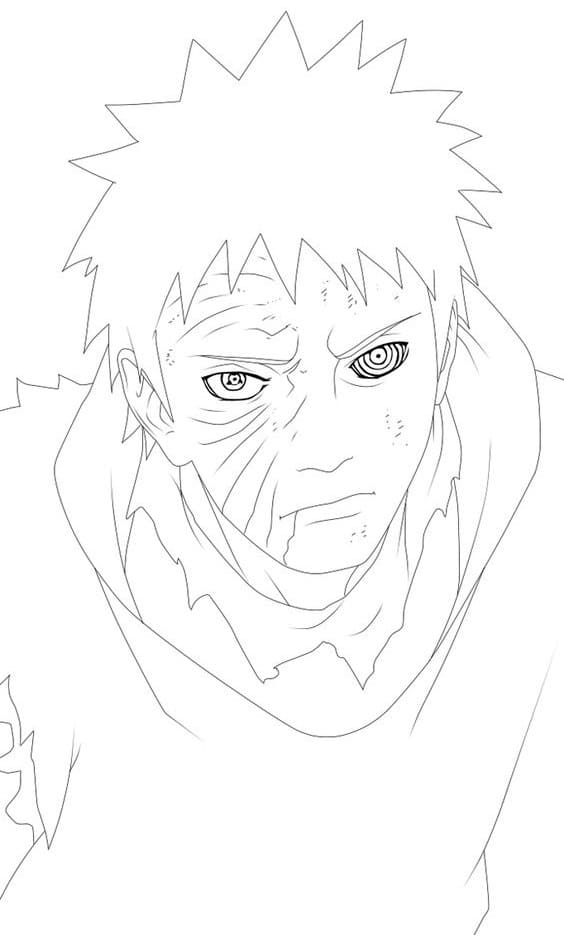 Coloriage Obito