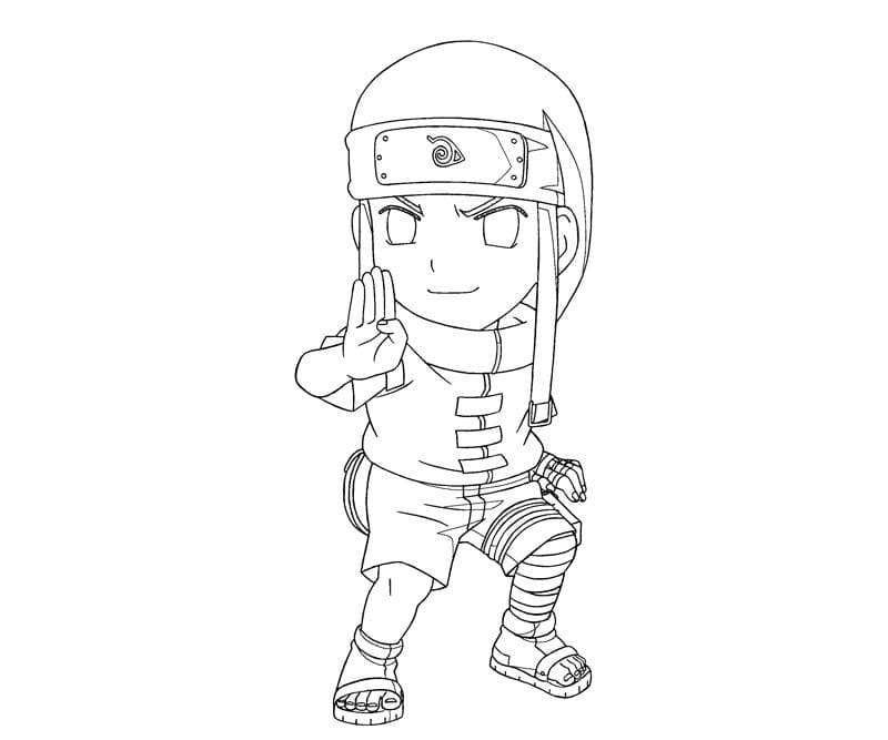 Coloriage Petit Neji