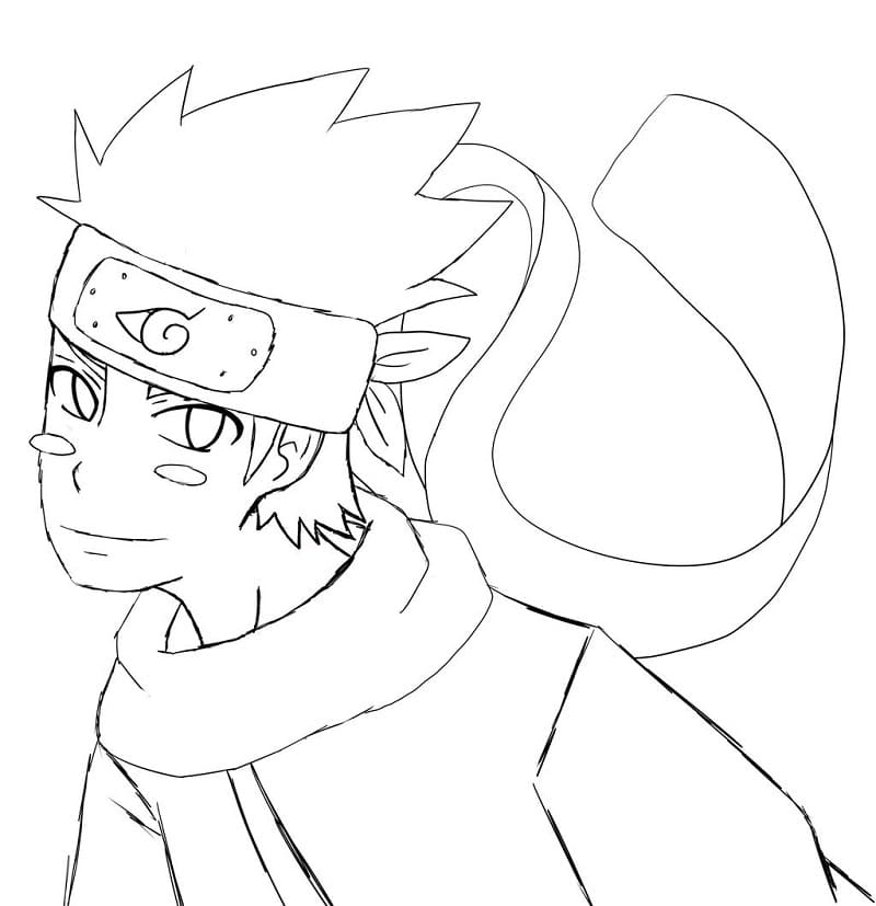 Coloriage Portrait De Konohamaru