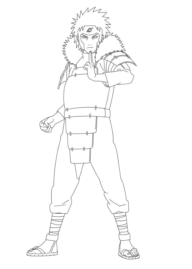 Coloriage Tobirama Senju de Naruto