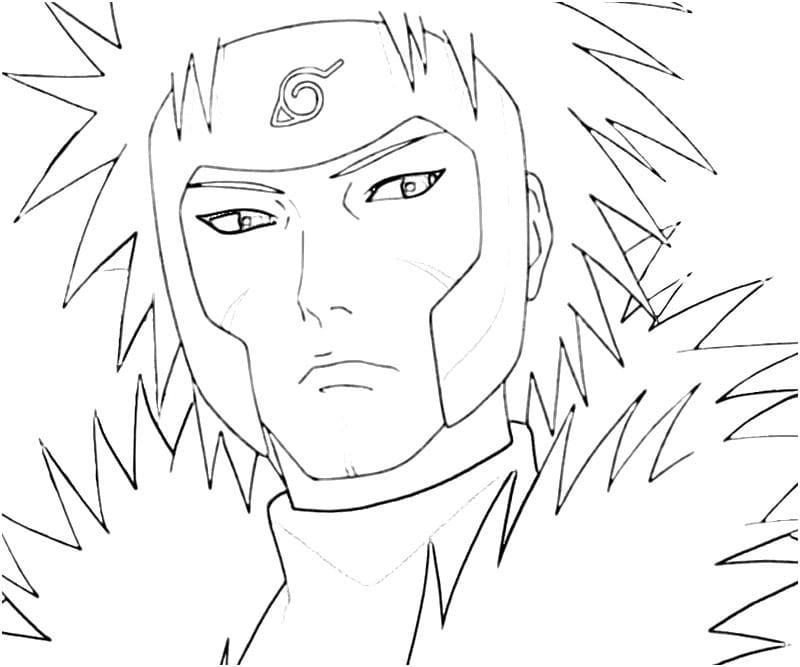 Coloriage Visage d’Tobirama Senju