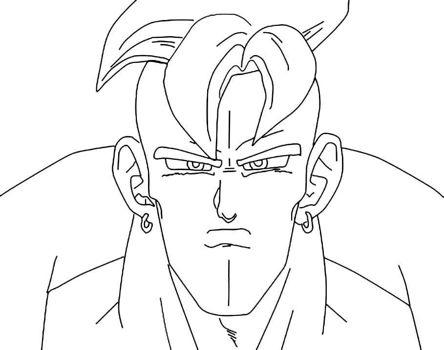 Coloriage Android 16 Est En Colère