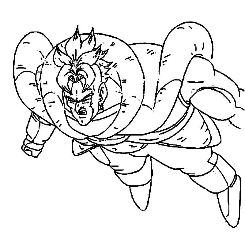 Coloriage Android 16 Volant