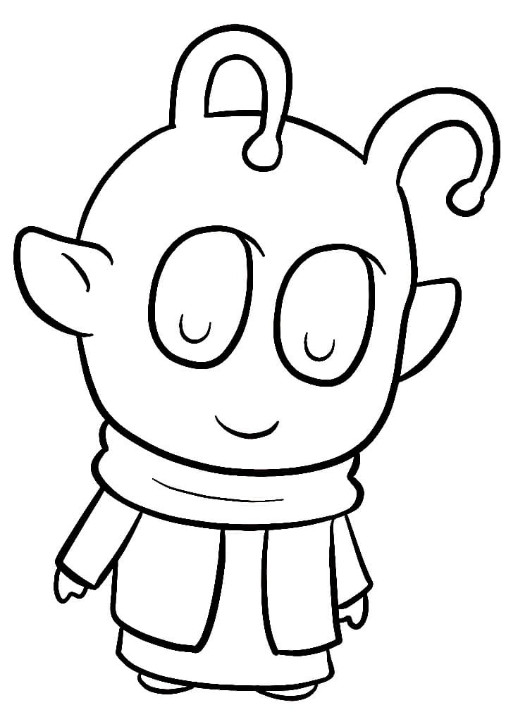 Coloriage Chibi Dendé