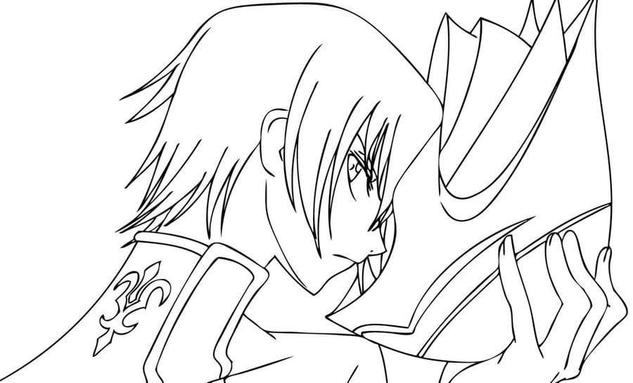 Coloriage Cool Lelouch