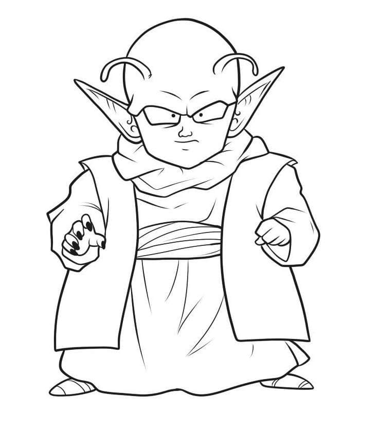 Coloriage Dendé Dragon Ball