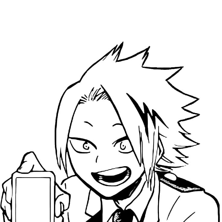 Coloriage Denki Kaminari 2