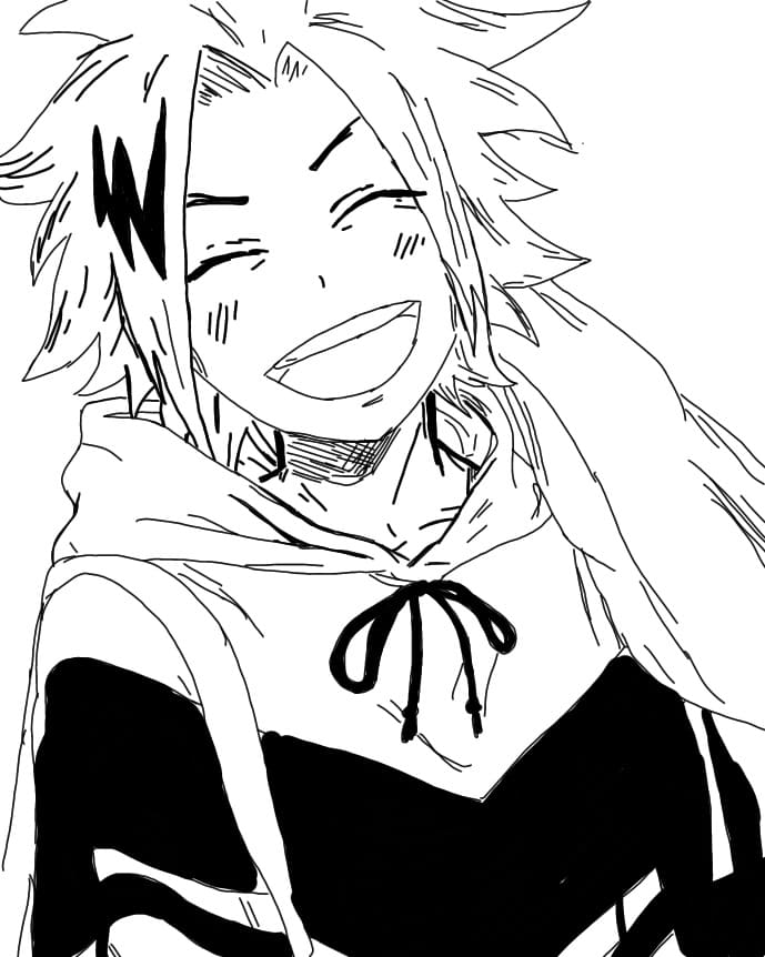 Coloriage Denki Kaminari 3