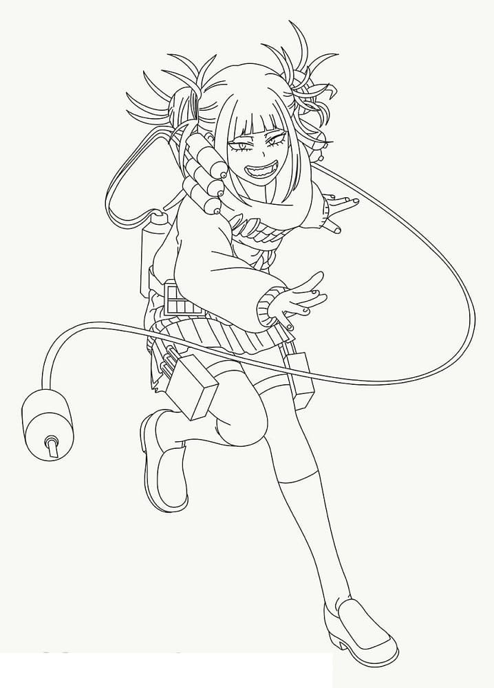 Coloriage Himiko Toga 1