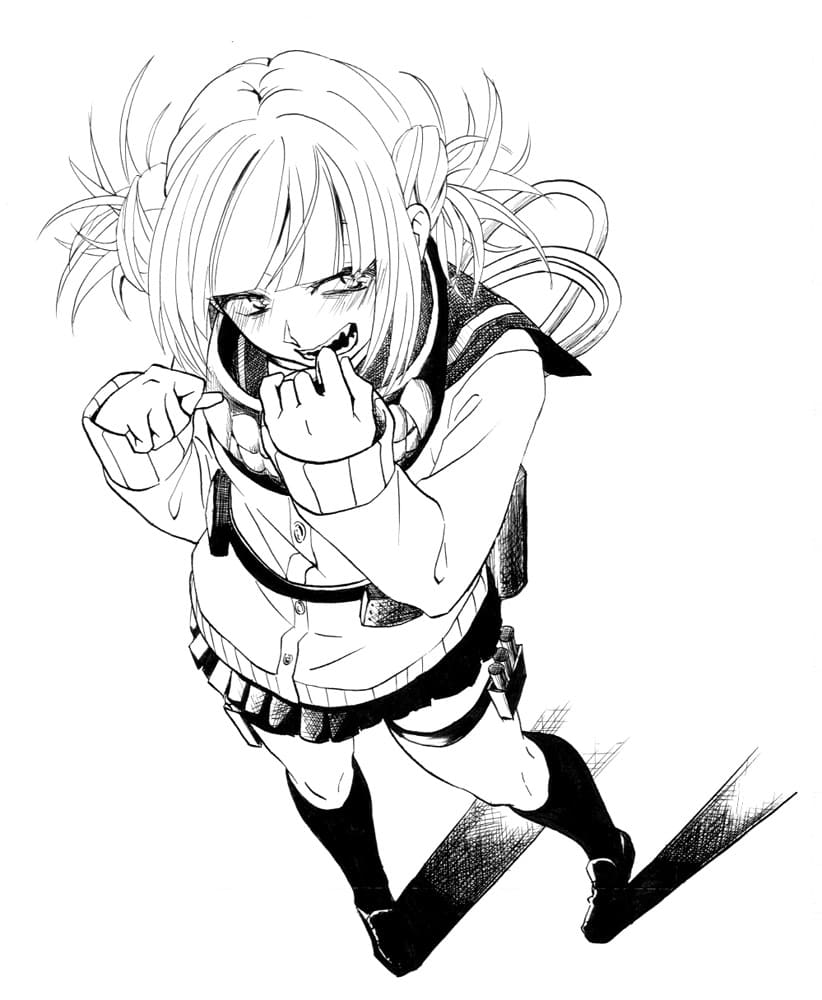 Coloriage Himiko Toga 2