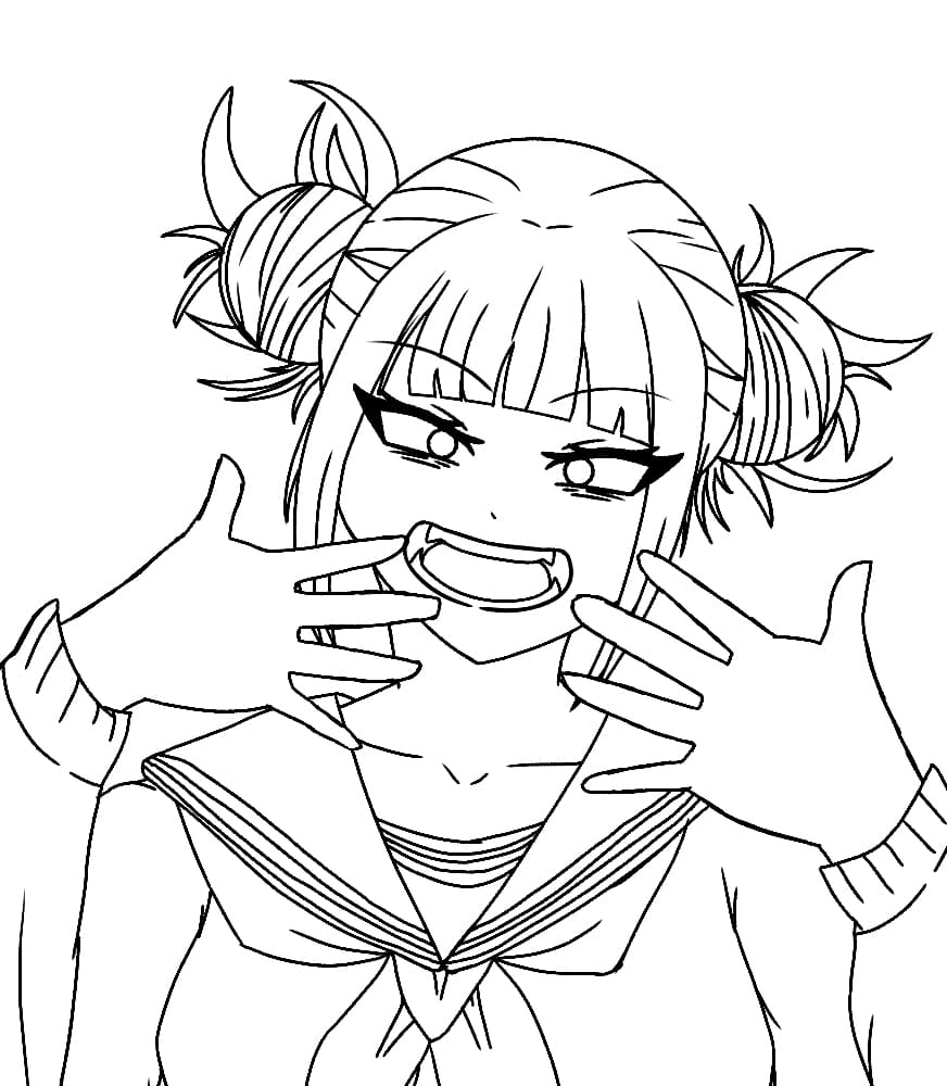 Coloriage Himiko Toga 4