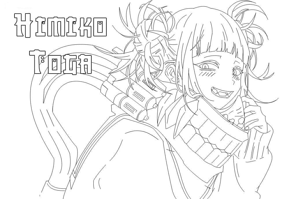 Coloriage Himiko Toga