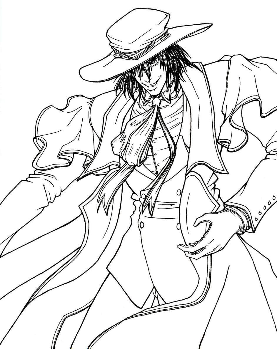 Coloriage Incroyable Alucard