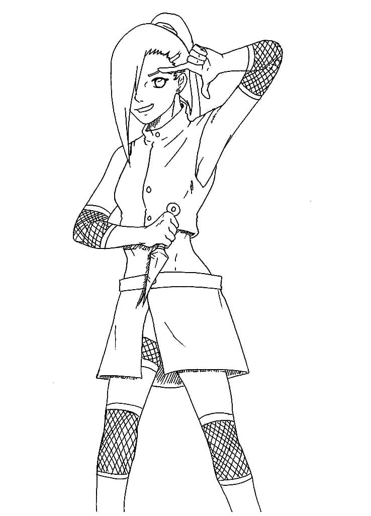 Coloriage Ino Yamanaka 2