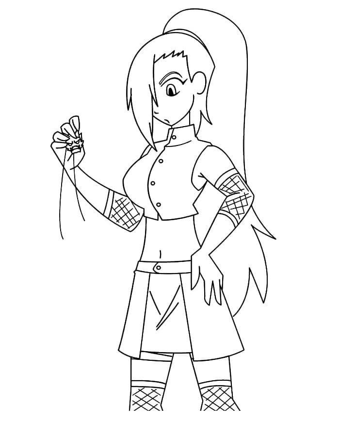 Coloriage Ino Yamanaka 3