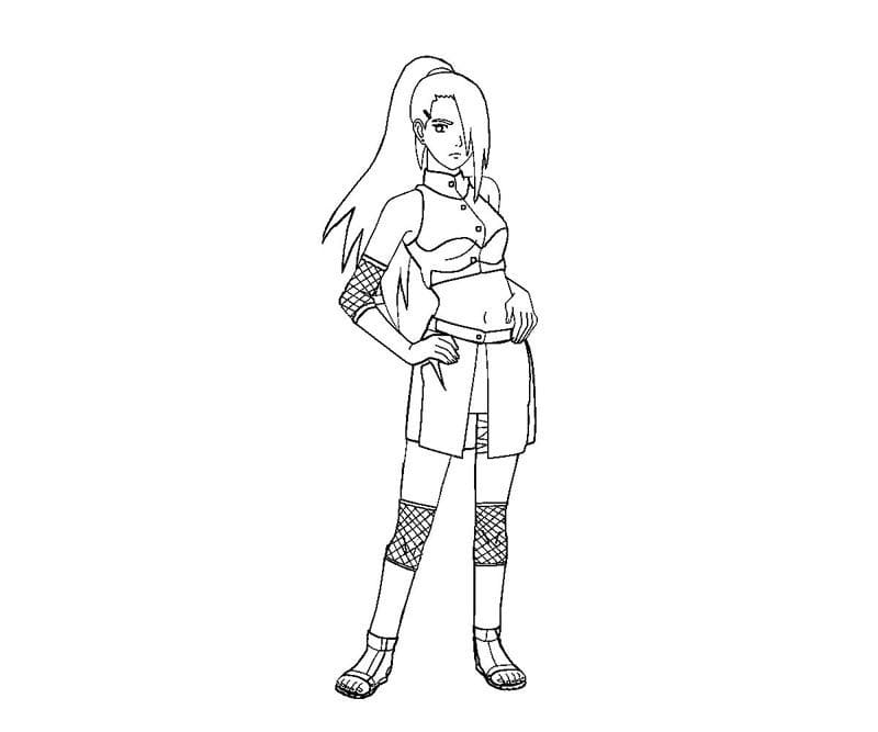 Coloriage Ino Yamanaka est cool