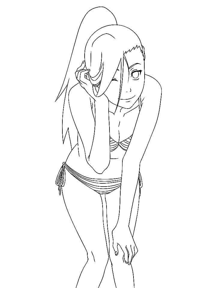 Coloriage Ino Yamanaka est sexy