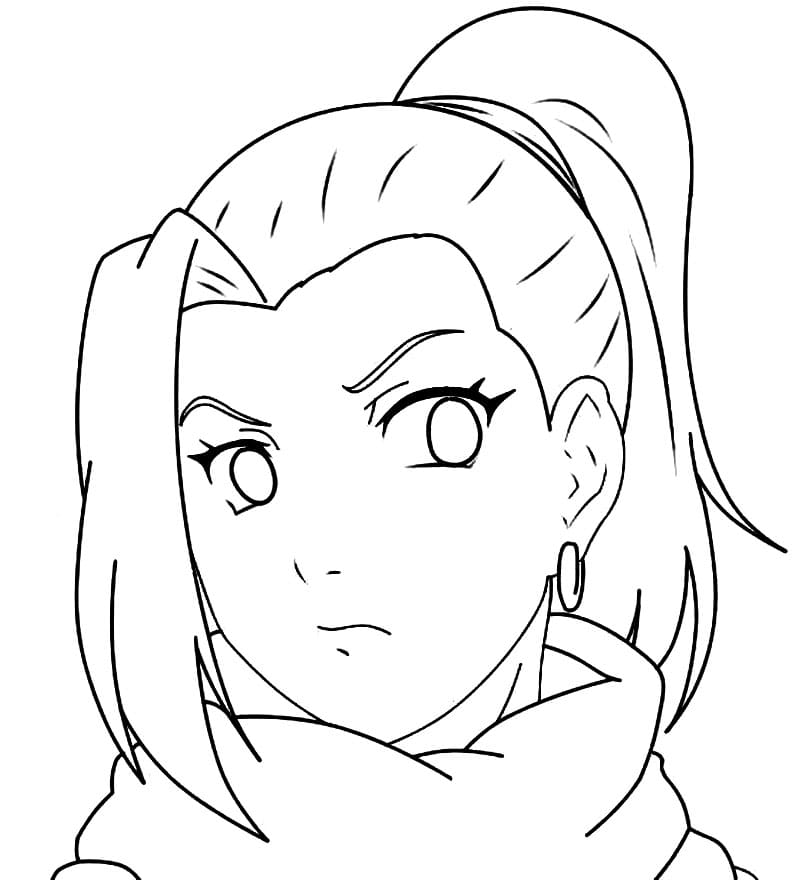 Coloriage Ino Yamanaka jeune