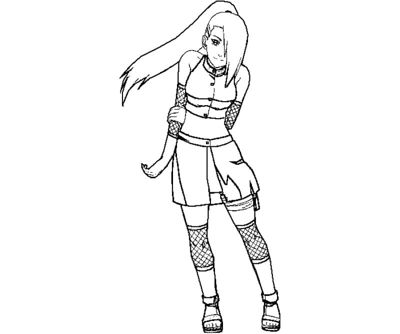 Coloriage Ino Yamanaka jolie