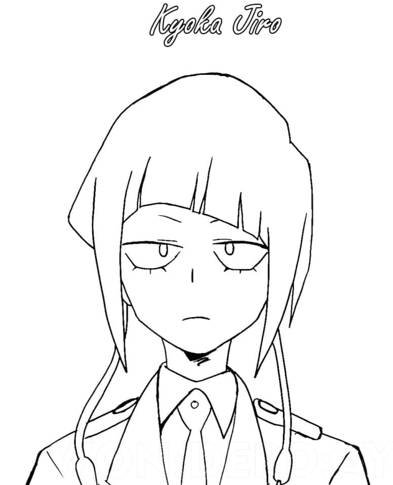 Coloriage Kyoka Jiro gratuit