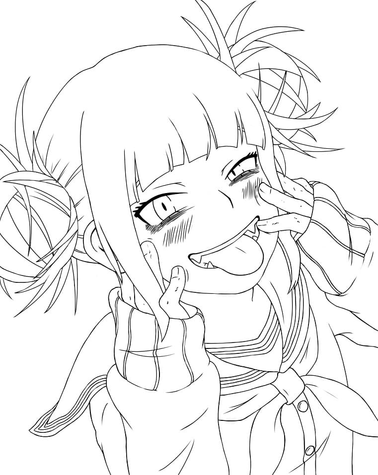 Coloriage La belle Himiko Toga