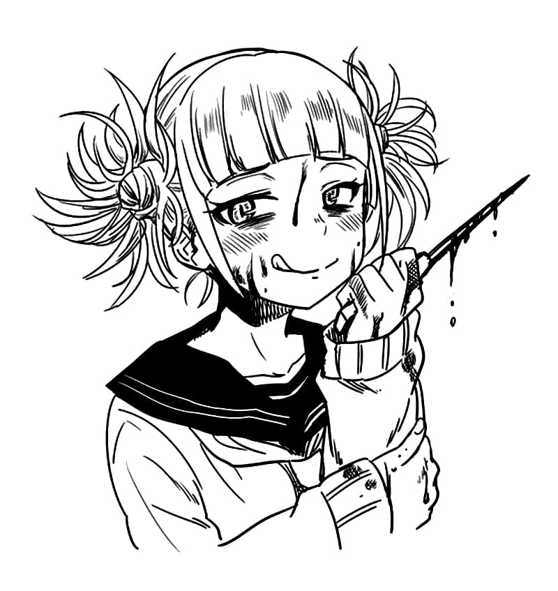 Coloriage la méchante Himiko Toga