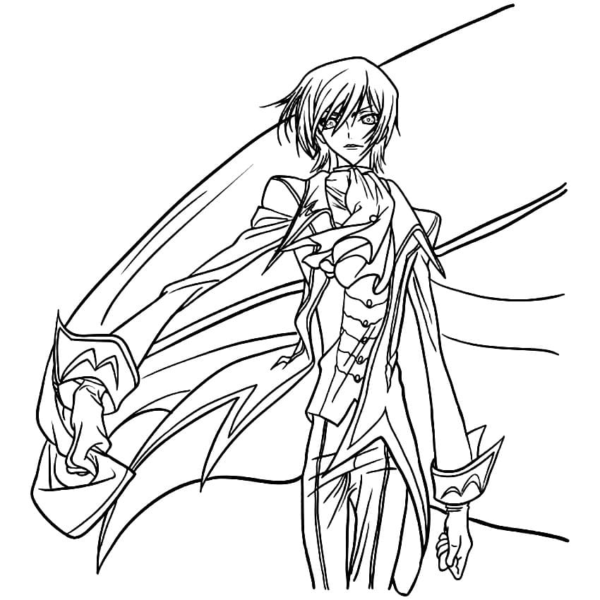 Coloriage Lelouch incroyable