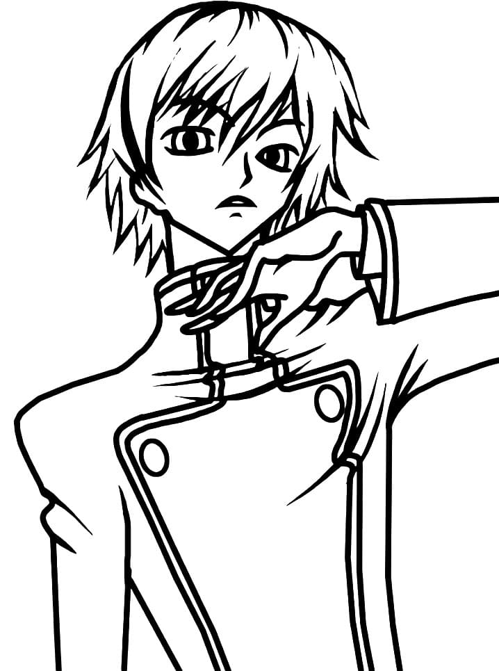 Coloriage Lelouch Lamperouge 2