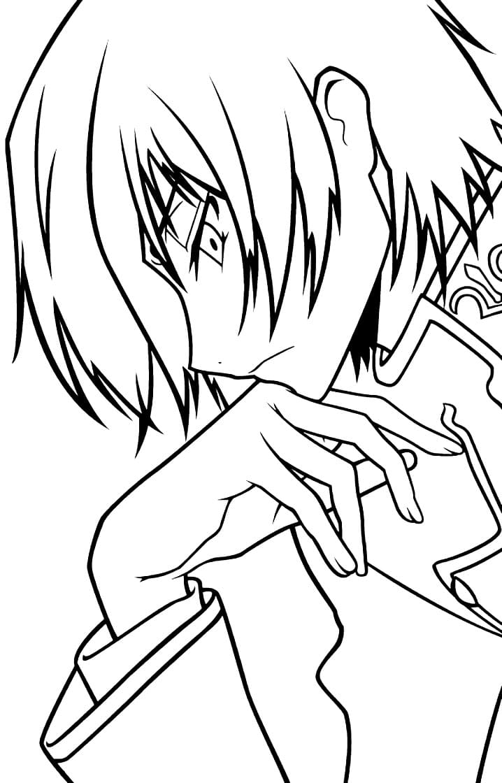 Coloriage Lelouch pensée