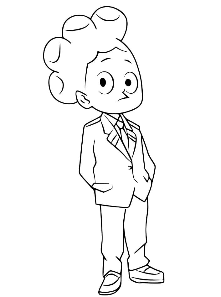 Coloriage Minoru Mineta garçon