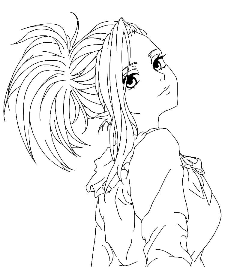 Coloriage Momo Yaoyorozu  jolie