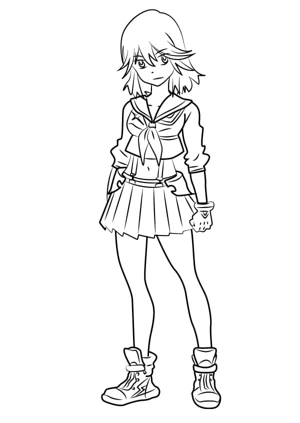 Coloriage Ryūko Matoi