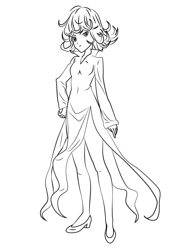 Coloriage Tatsumaki génial