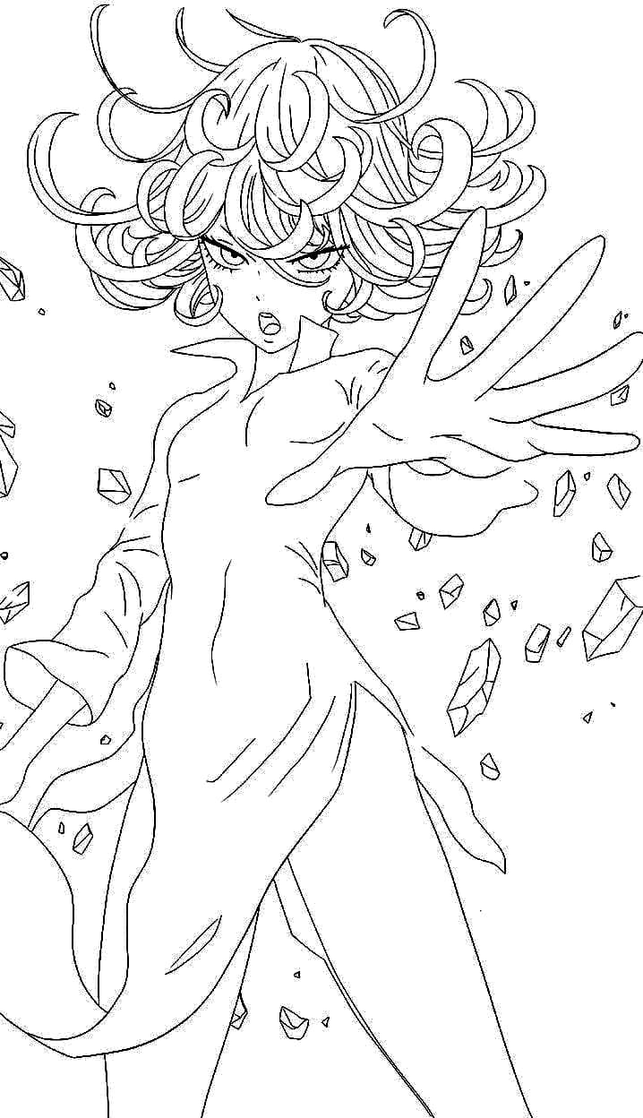 Coloriage Tatsumaki incroyable