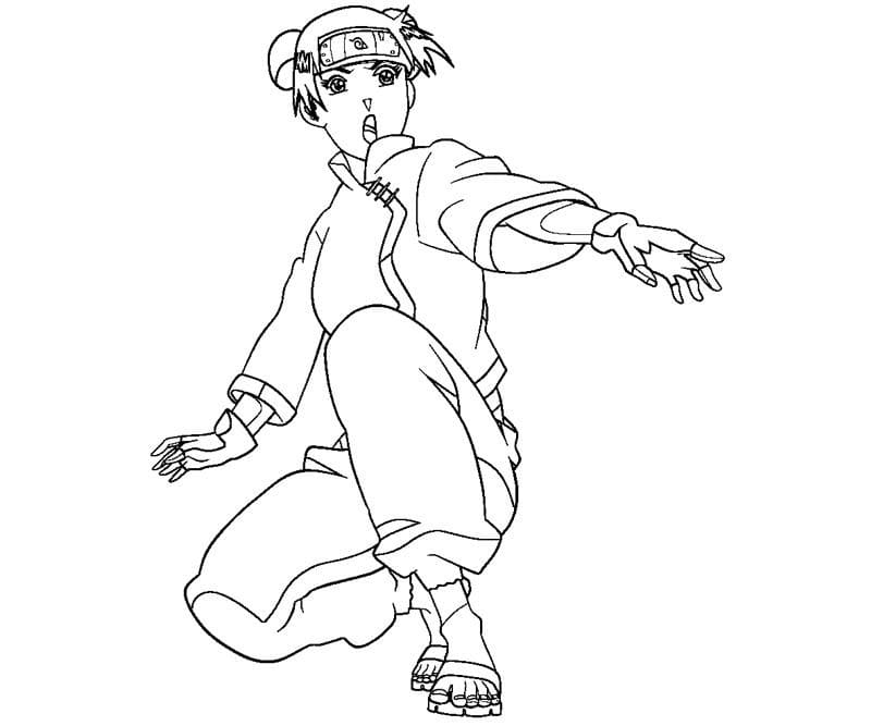 Coloriage Tenten Prêt à Se Battre