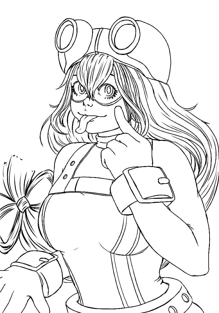 Coloriage Tsuyu Asui 10