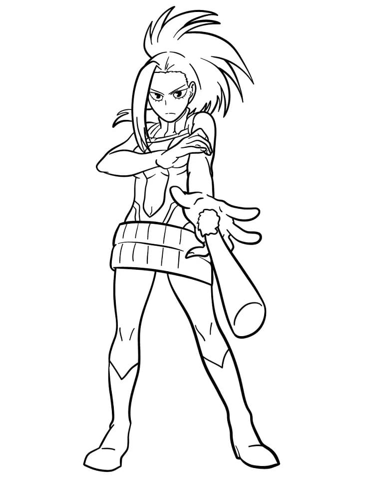 Coloriage Momo Yaoyorozu